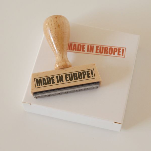 Stempel MADE IN EUROPE!