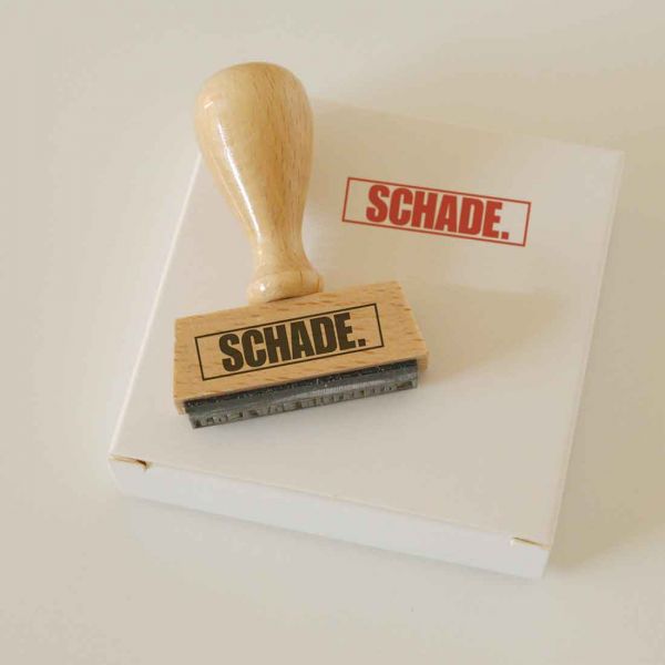 Stempel SCHADE!