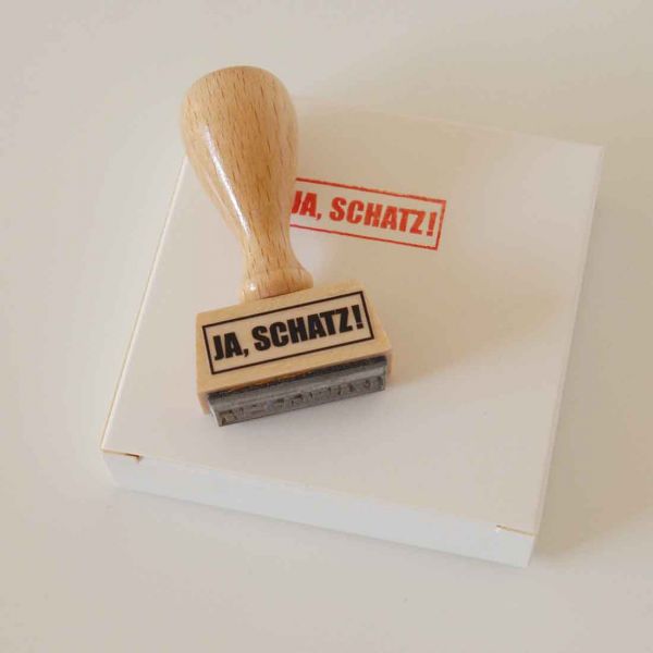 Stempel JA, SCHATZ!