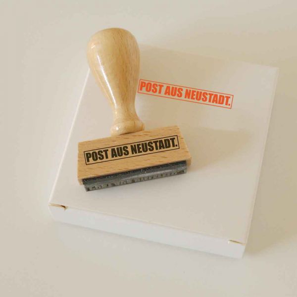 Stempel POST AUS NEUSTADT.