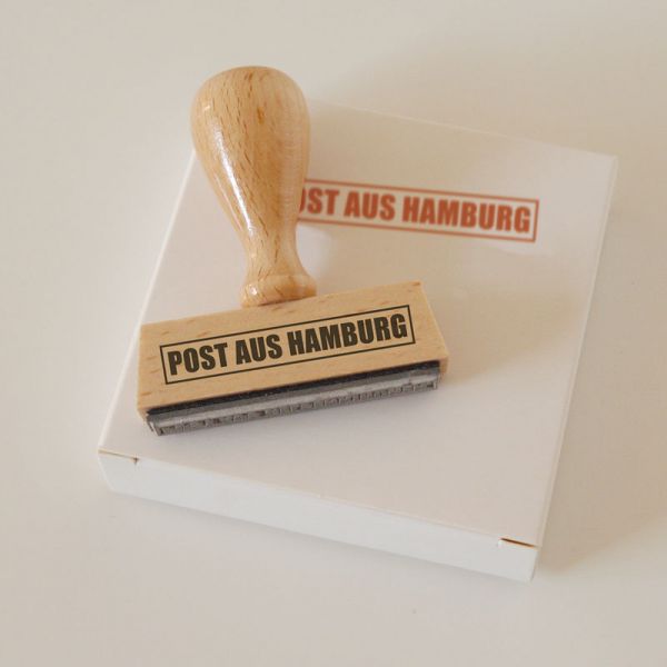 Stempel POST AUS HAMBURG extra. (ohne Punkt)