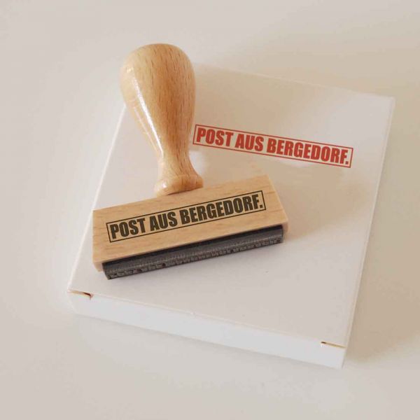 Stempel POST AUS BERGEDORF.