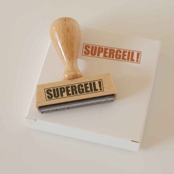 Stempel SUPERGEIL!