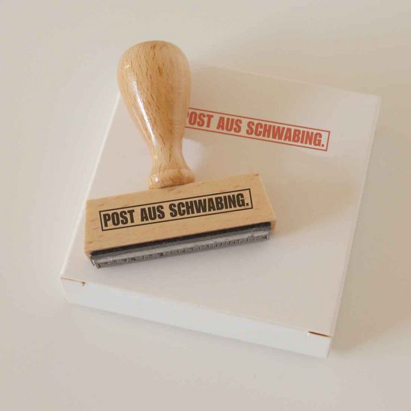 Stempel POST AUS SCHWABING.